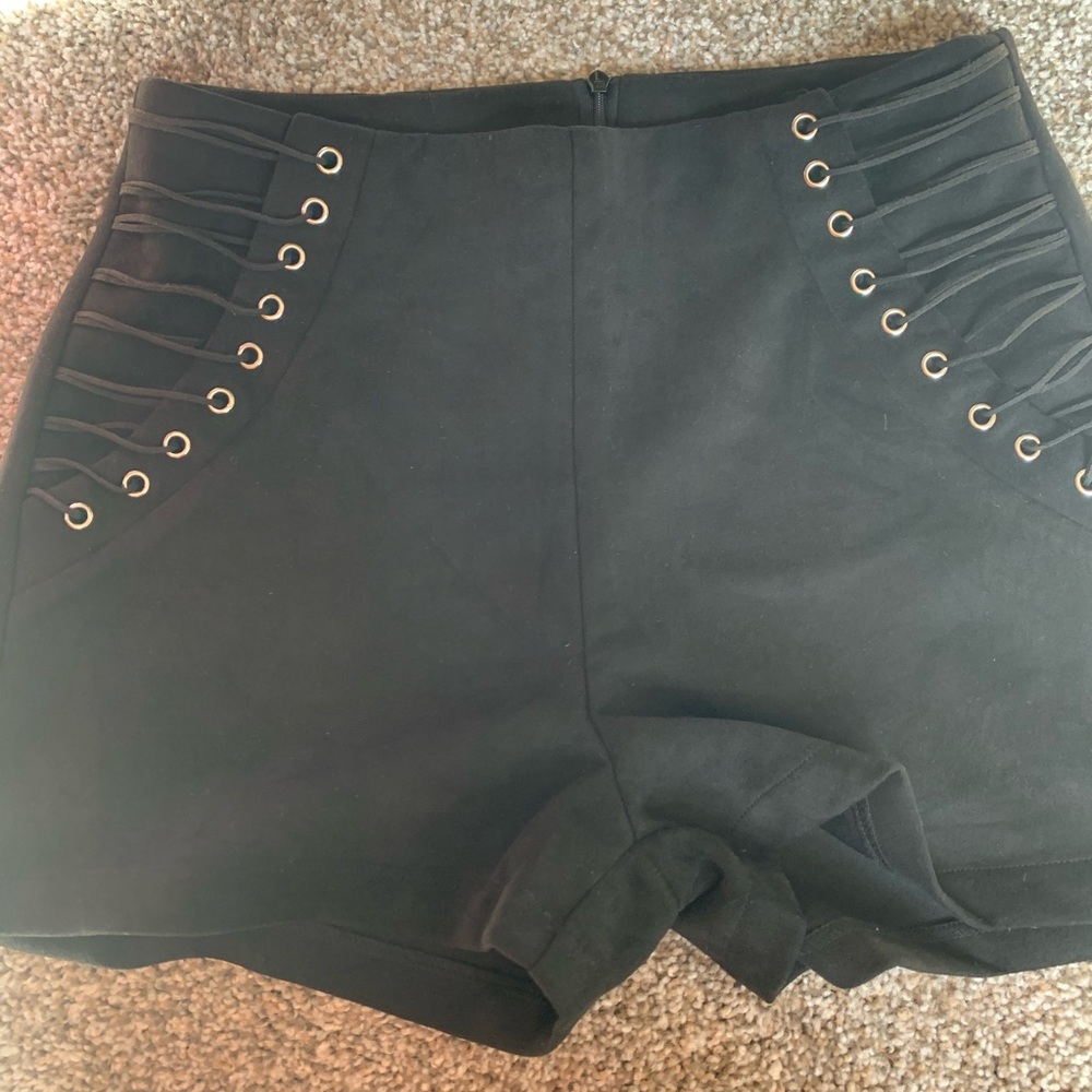 nasty gal moto shorts